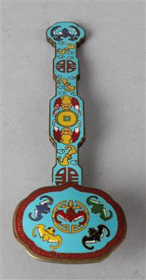 Cloisonné Ruyi Zepter, - Antiquariato