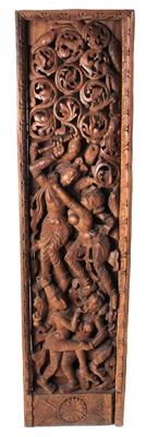 Indisches Holzrelief, - Antiquariato