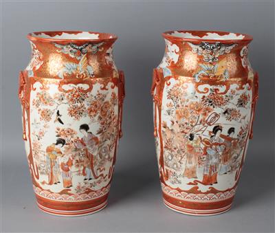 Paar Kutani Vasen, - Antiquariato