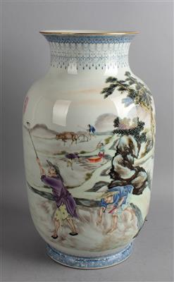 Vase, - Asiatische Kunst