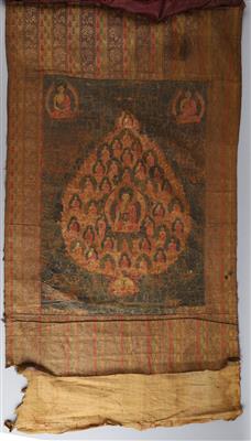 Thangka der 35 Bekenntnisbuddhas, Tibet, 18./19. Jh., - Antiquariato