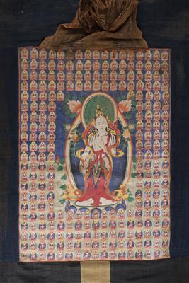 Thangka des Avalokiteshvara, - Asiatische Kunst