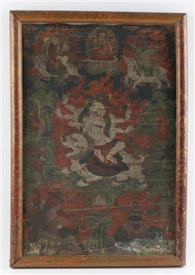 Thangka "Drei Formen des Pehar", Mongolei, 19. Jh., - Works of Art