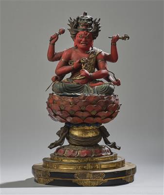 Aizen Myo-o (Ragaraja), Japan, 19. Jh., - Asiatische Kunst