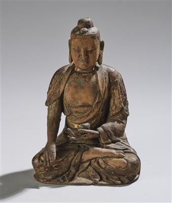 Buddha Bhaisajyaguru, China, Late Ming Dynasty, - Asijské umění