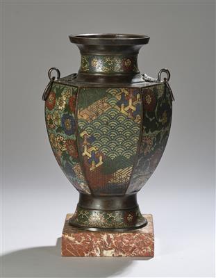 Champlevé Vase, Japan, Meiji Zeit (1868-1912), - Asiatische Kunst