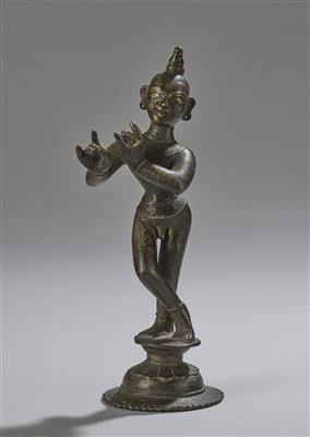 Krishna Playing the Flute, India, 18th/19th Century, - Asian Art