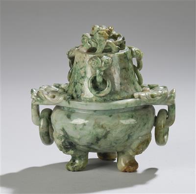 A Jade Incense Burner, China, - Asian Art