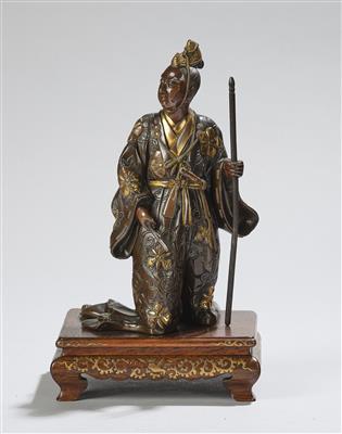 Krieger mit Stock, signiert Miyao zo, Japan, Meiji Zeit, - Asiatische Kunst