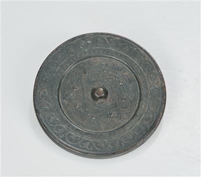 Bronzespiegel, China, Qing Dynastie, - Asijské umění