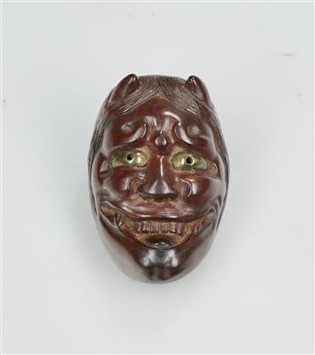 Hannyah Masken-Netsuke, Japan, Meiji Zeit (1868-1912), - Arte Asiatica