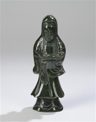 Jadefigur des Guanyin, - Asijské umění