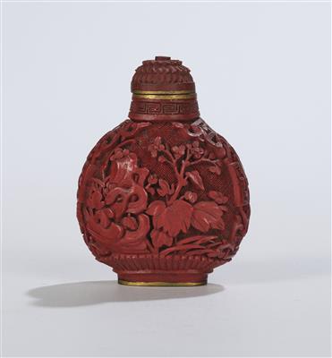 Rotlack Snuff Bottle, China, - Arte Asiatica