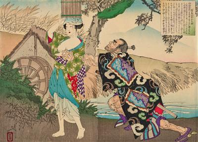 Tsukioka Yoshitoshi (Edo 1839-1892), - Asian Art