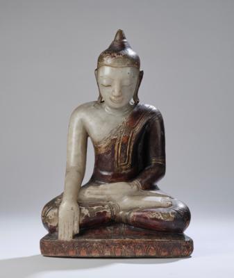 Buddha Shakyamuni, Burma, 19. Jh., - Arte Asiatica