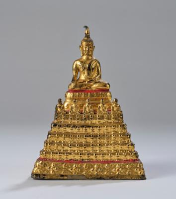 Buddha Shakyamuni, Thailand, Rattanakosin, 19. Jh, - Arte Asiatica
