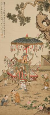 China, spätes 20. Jh. Rollbild, - Arte Asiatica