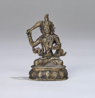 Manujushri, Tibet, 18./19. Jh., - Asiatische Kunst