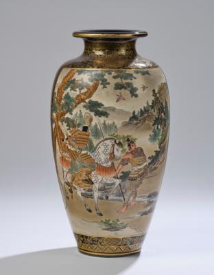 Satsuma Vase, signiert Kichizan, Japan, Meiji Zeit (1868-1912 