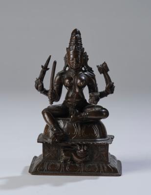Vierarmige Parvati, Indien 19. Jh., - Asian Art