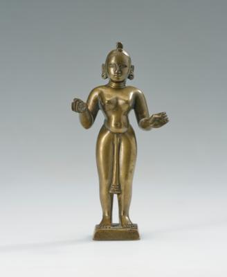 Bronzefigur des Krishna, Indien, 19. Jh., - Asian Art