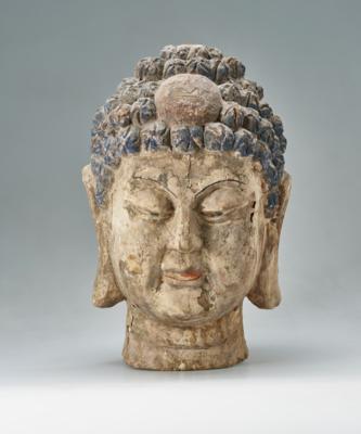 Buddha-Kopf, 20. Jh., - Asiatische Kunst