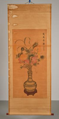 China, 2. Hälfte 20. Jh. Rollbild, - Asiatische Kunst