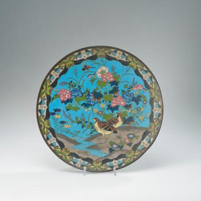 Cloisonné Teller, Japan, Meiji Periode (1868-1912), - Arte Asiatica