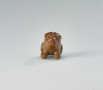 Netsuke eines gut genährten Welpen, Japan, 19. Jh., - Asiatische Kunst