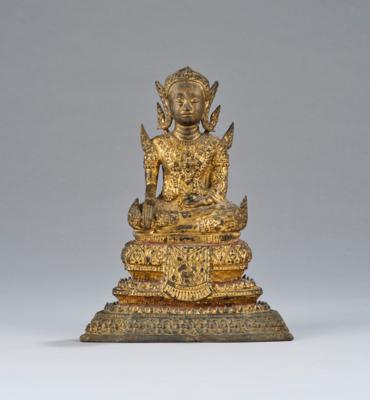 Buddha Shakyamuni, Thailand, Rattanakosin, 19. Jh., - Arte Asiatica