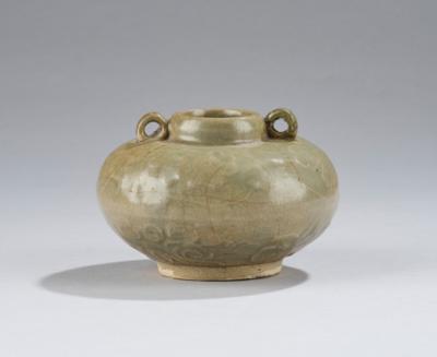 Kleiner Seladon glasierter Topf, China, Song/Yuan Dynastie, - Asiatische Kunst