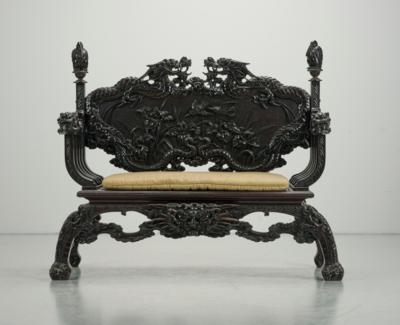 Sitzbank, China, späte Qing Dynastie, - Asiatische Kunst