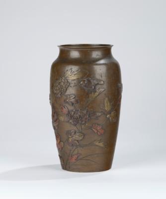 Bronze Vase, Japan, Meiji Periode, - Asiatische Kunst