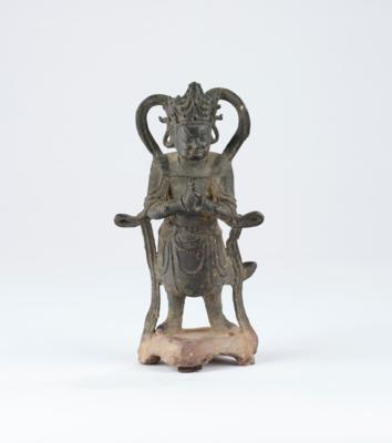 Bronzefigur des Weituo, China, 18. Jh., - Asian Art