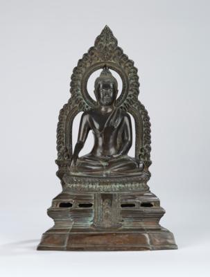 Buddha Maravijaya, Thailand, Anf. 20. Jh., - Asiatische Kunst