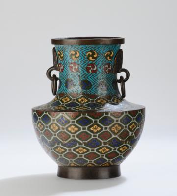 Champlevé Vase, Japan, 19. Jh., - Asijské umění