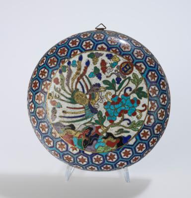 Cloisonné Deckel, China, Jiaqing Periode, - Asijské umění