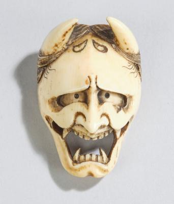 Hannya Maskennetsuke, Japan, 19. Jh., - Asiatische Kunst