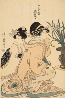 Kitagawa Utamaro (1753-1806) Meiji-Nachschnitt, - Asiatische Kunst