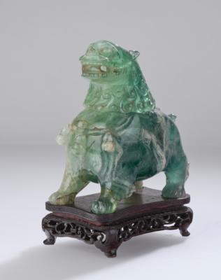 Räuchergefäß in Form eines Qilin aus Beryll, China 20. Jh., - Arte Asiatica