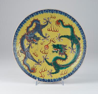 Teller, China, späte Qing Dynastie/Republik Periode, - Asian Art