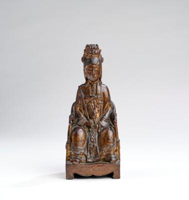 Bronzefigur der Bixia Yuanjun, China, 17./18. Jh., - Asiatische Kunst