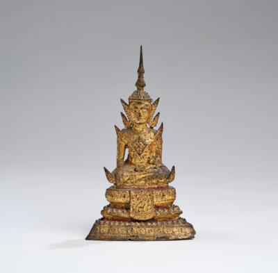 Buddha Shakyamuni, Thailand, Rattanakosin, 19. Jh., - Asijské umění