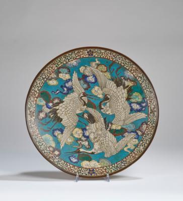 Großer Cloisonné Teller, Japan, Meiji Periode, - Asijské umění