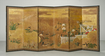 Japan, Meiji-Periode, in der Nachfolge der Kano-Schule, - Asijské umění