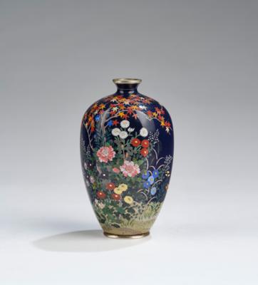 Kleine Cloisonné Vase, Japan, Meiji Periode, - Asiatische Kunst