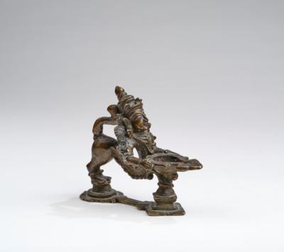 Öllampe in figuraler Form, Indien, 19. Jh., - Arte Asiatica