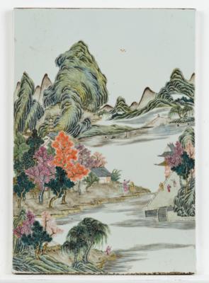 Porzellanbild, China, Republik Periode, - Arte Asiatica