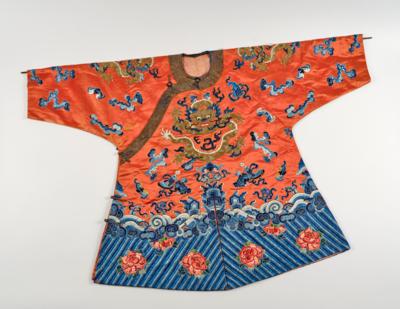 Seidenrobe, China, späte Qing Dynastie, - Arte Asiatica