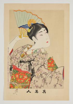 Toyohara Chikanobu (1838- 1912), Chanoyu mawarinbana, - Arte Asiatica